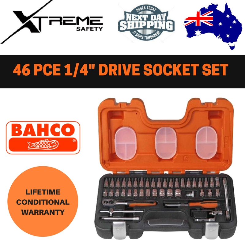 Bahco 46pce 1/4" Drive Socket Set S460 eBay