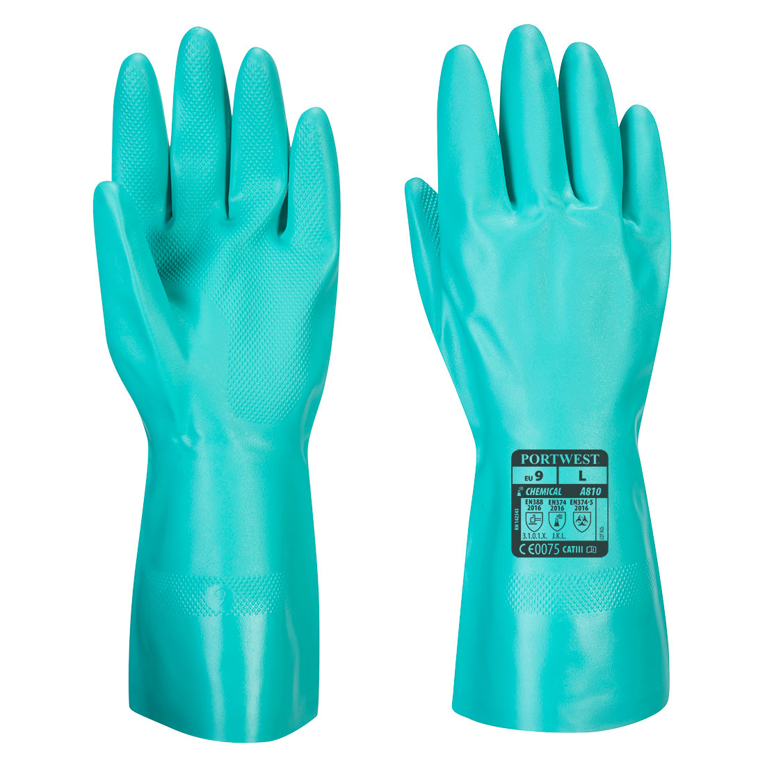 Nitrosafe Chemical Gauntlet Safety Gloves 12 Pairs