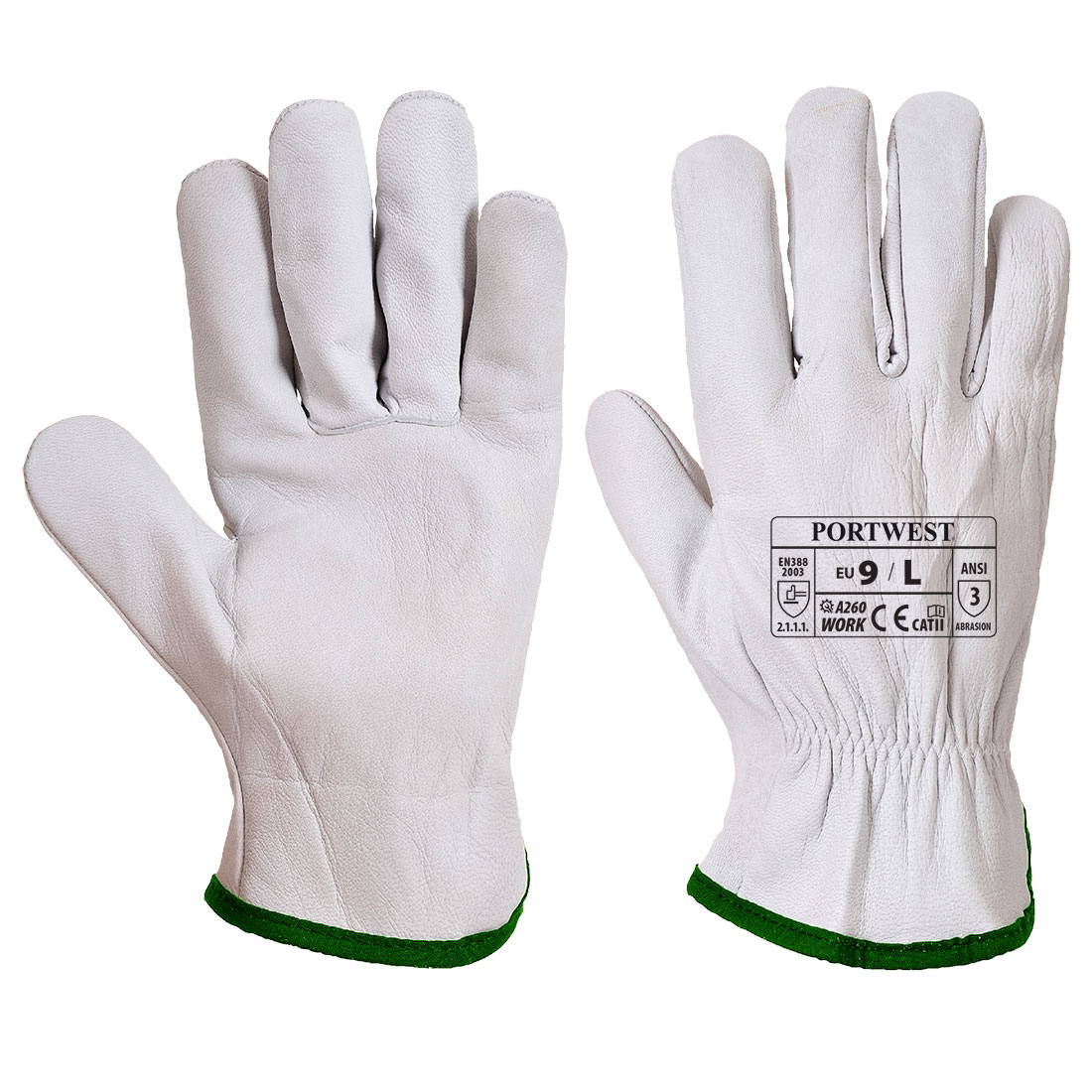 Leather Riggers Gloves Premium Goat Skin General Purpose Work Driver Glove