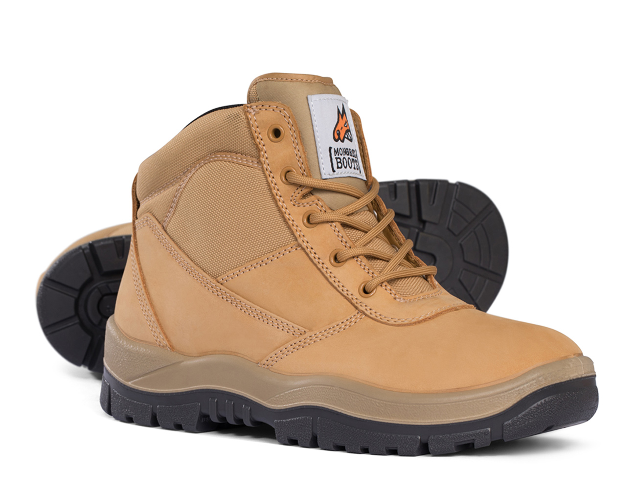 mongrel steel cap work boots