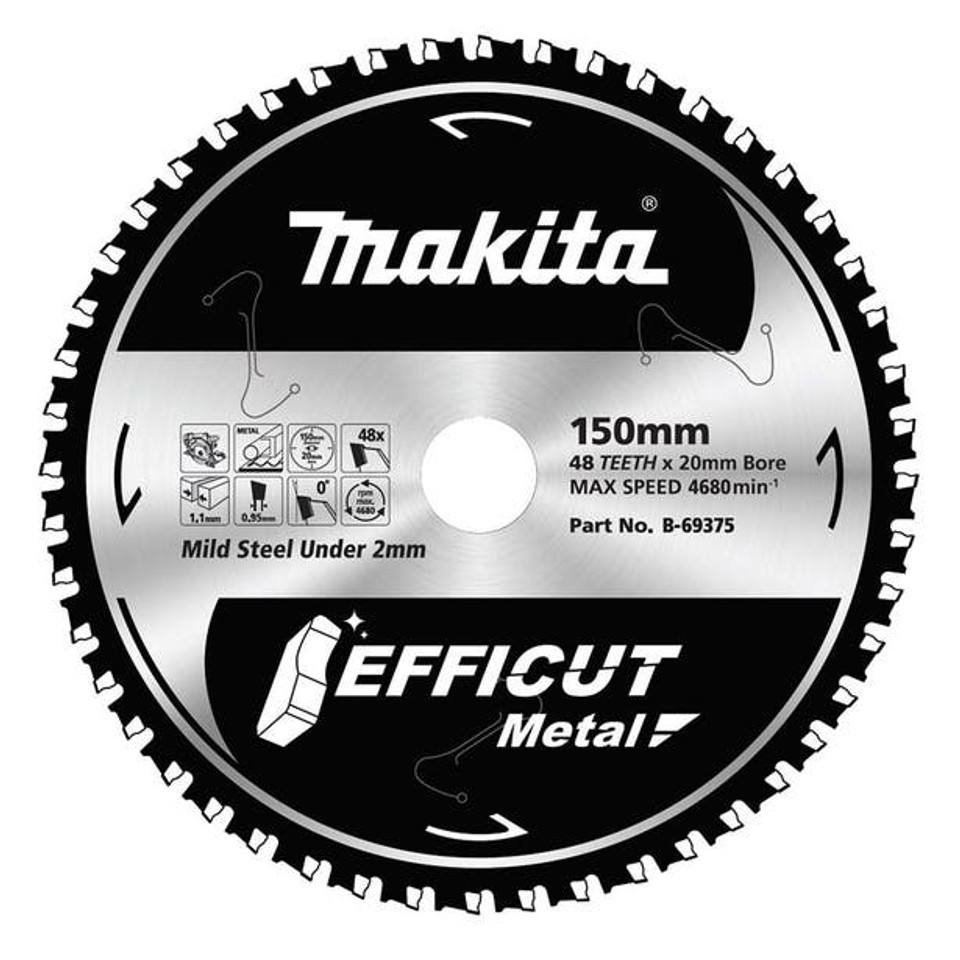 Makita Efficut 150mmx 20mmx 48T Metal Cermet Saw B - B-69375