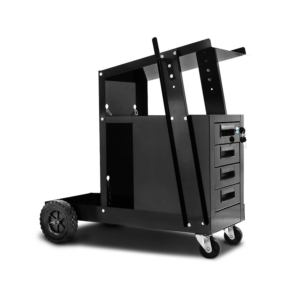 4 Drawer Welding Trolley Tool Storage - Black - WeldingTrolley | Xtreme ...