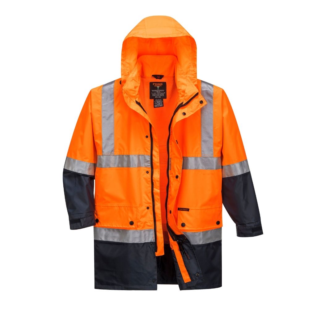 Eyre Lightweight HiVis Rain Jacket with Tape Xtreme Safety