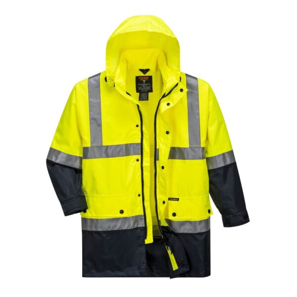 Eyre Lightweight Hi-Vis Rain Jacket with Tape | Xtreme Safety