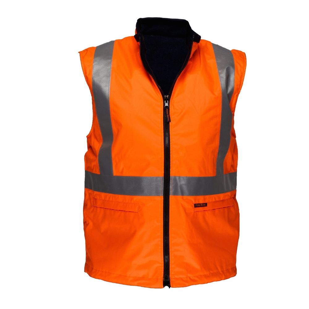 Cross Back Polar Fleece Reversible Vest | Xtreme Safety