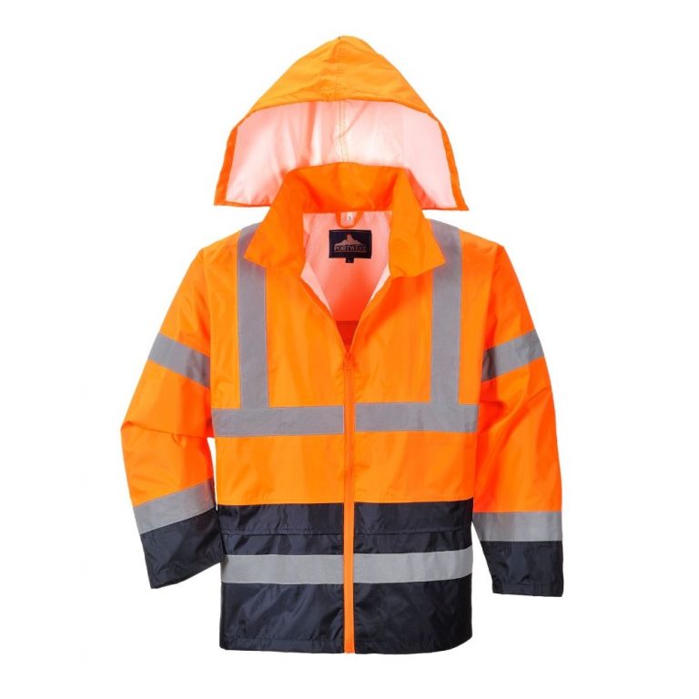 Hi-Vis Contrast Rain Jacket - Mens Rain Jacket Australia | Xtreme Safety