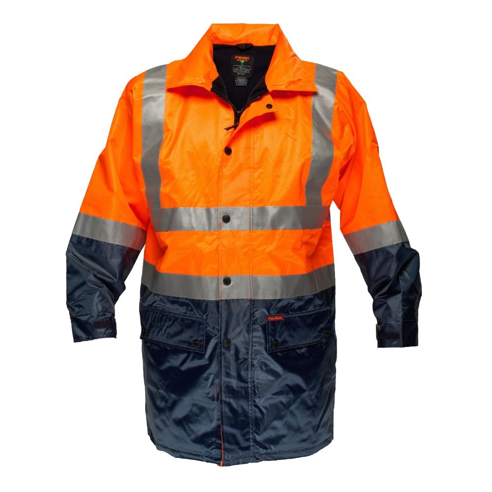 Fleece Lined Rain Jacket with Tape Fleece Jacket Australia Xtreme Safety