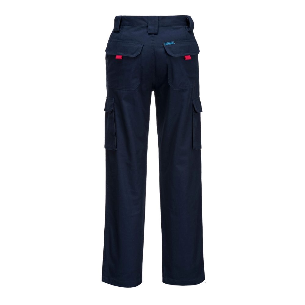 slim fit navy cargo pants