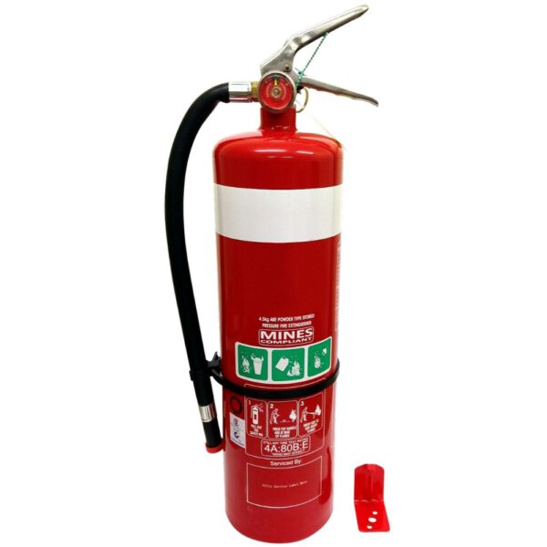 4.5kg DCP fire extinguisher c/w hose & standard wall bracket - 4A:80B:E ...