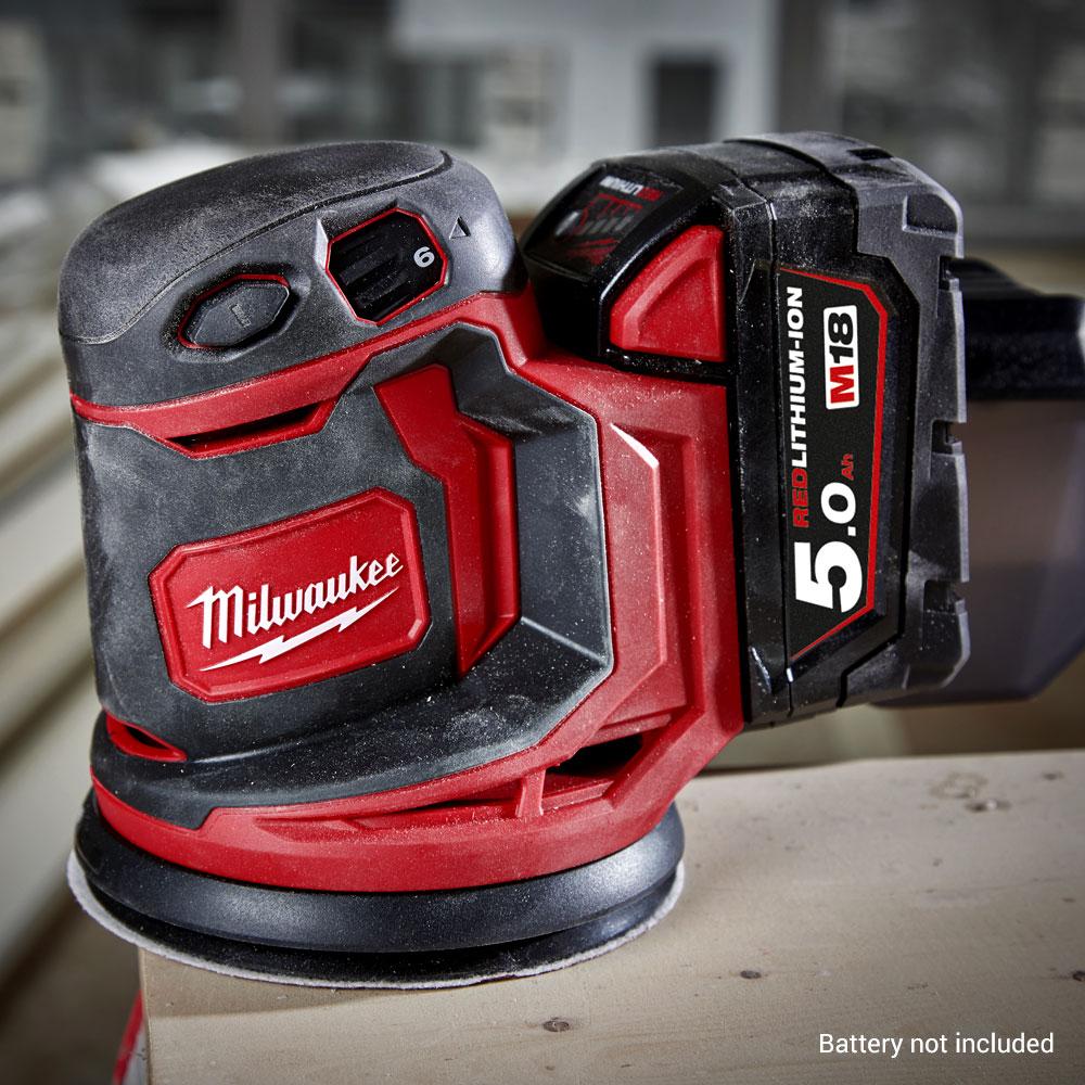 New Milwaukee 18V Liion Cordless 125mm (5") Random Orbital Sander