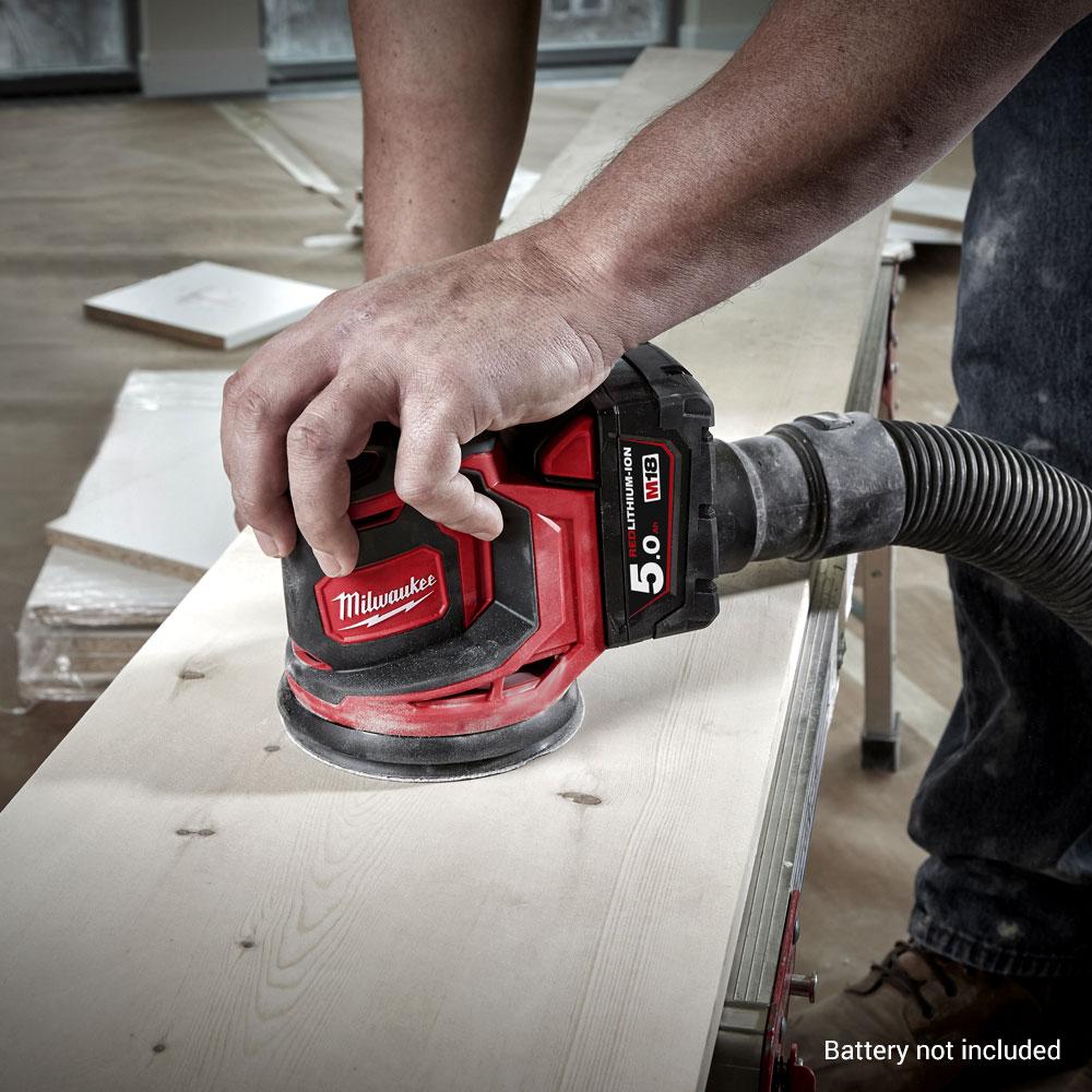 New Milwaukee 18V Liion Cordless 125mm (5") Random Orbital Sander