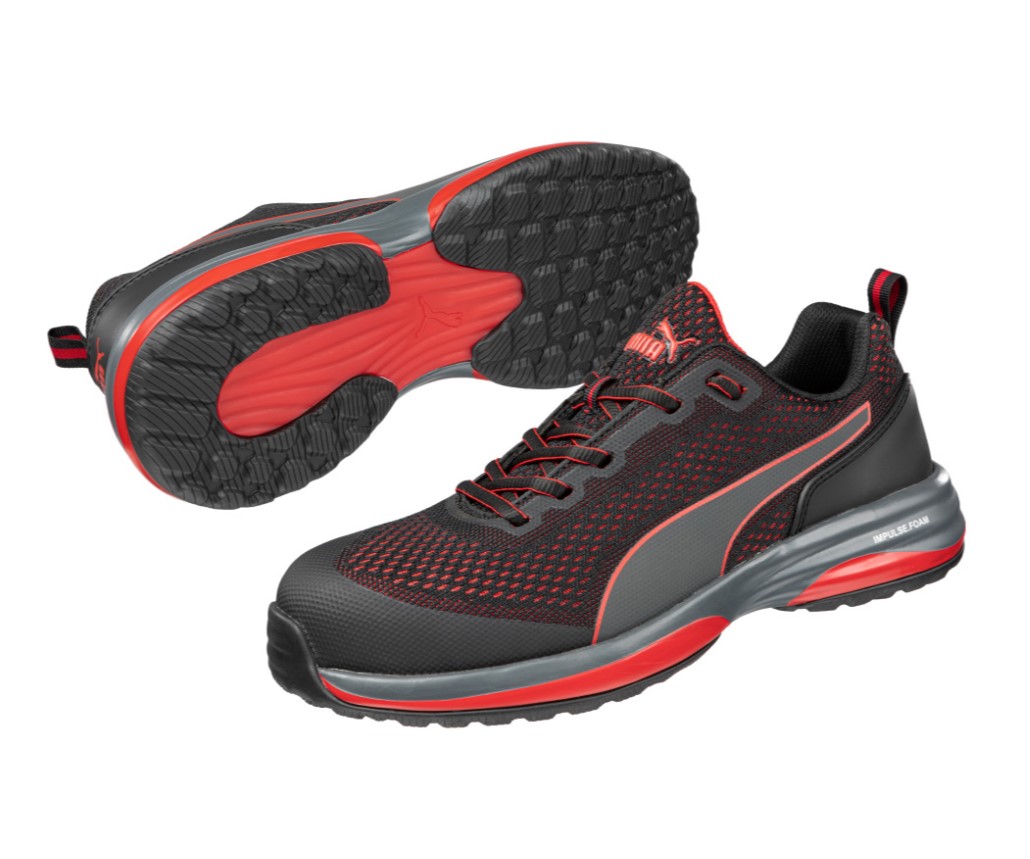 Puma Relay Safety Shoes in Red - ESD Safety Shoes | Xtreme Safety