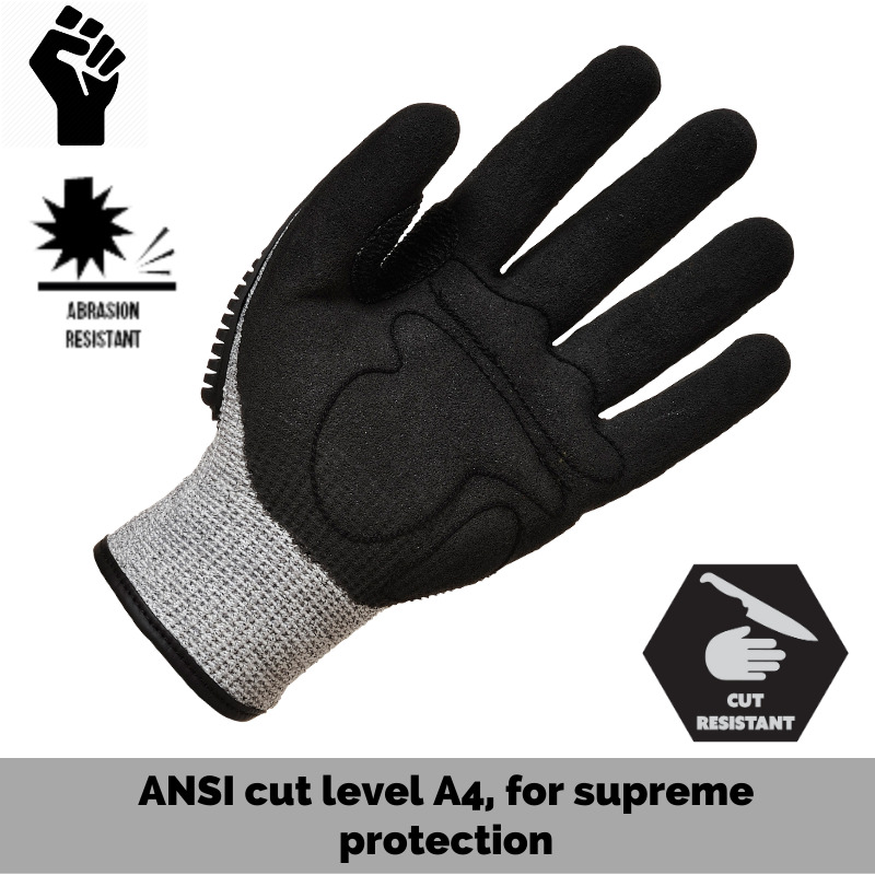 Portwest Anti Impact Cut Resistant Gloves Level 5 | Xtreme Safety