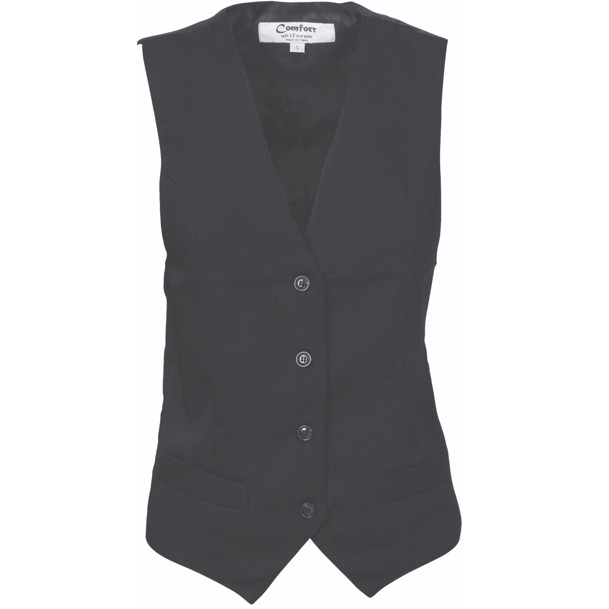Ladies Black Vest Xtreme Safety